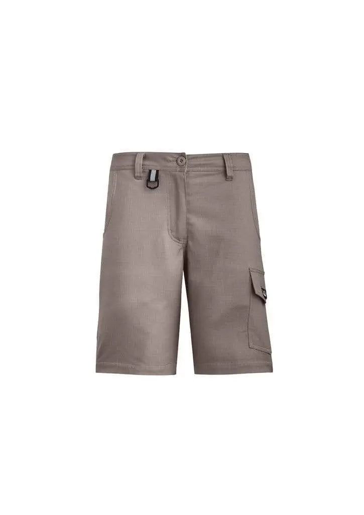 SYZMIK women's rugged cooling vented shorts ZS704 Work Wear Syzmik Khaki 16